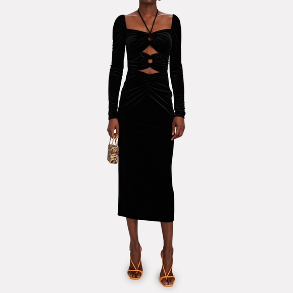 NWT Ronny Kobo velvet dress - Picture 2 of 7